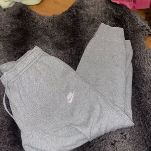 Grey Nike sweatpants